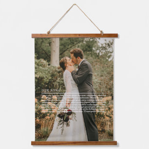 私たちの結婚歌の歌詞 吊り下げ型タペストリー