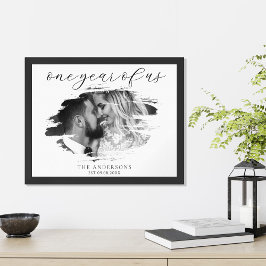 私たちの結婚記念日1周年 オーダーメイド ポスター