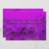 私たちの結婚誓いを更新する – 招待状 (正面/裏面)