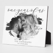 私たちの結婚1周年 フォトプラーク (側面)