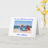 私たちの結婚25周年を祝おう カード (黄色い花)