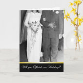 私たちの結婚 – 私の役人になれる? カード (黄色い花)