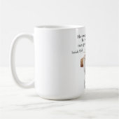 私たちの罪のために刺し貫かれた コーヒーマグカップ (左)