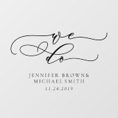 私たちの署名結婚へようこそ ウィンドウサイン (シート)