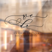 私たちの署名結婚へようこそ ウィンドウサイン (シート2)