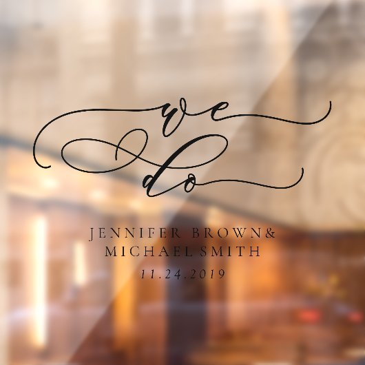 私たちの署名結婚へようこそ ウィンドウサイン (シート2)