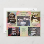 私たちの美しい家族の写真 ポストカード (正面/裏面)