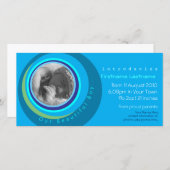 私たちの美しい男の子のベビー発表フォトカード 案内状 (正面/裏面)