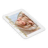 私たちの美賛美しいエレガント金ゴールドグリッターベビー マグネット (右側)