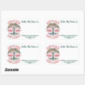 私たちの群れ私たちのレガシーカスタムファミリー懇親会 長方形シール (シート)