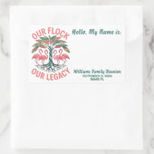 私たちの群れ私たちのレガシーカスタムファミリー懇親会 長方形シール (バッグ)