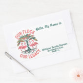 私たちの群れ私たちのレガシーカスタムファミリー懇親会 長方形シール (封筒)