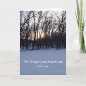 私たちの考えや祈りの言葉があなたと一緒にいる。 カード (正面)