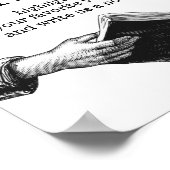 私たちの聖書の結婚ゲストブックに白黒で署名 ポスター (角)