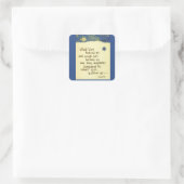 私たちの背後にある何…エマーソン引用文スケッチメディア スクエアシール (バッグ)