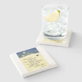 私たちの背後にある何…エマーソン引用文スケッチ ストーンコースター (横)