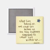 私たちの背後にある何…エマーソン引用文スケッチ マグネット (正面/裏面)