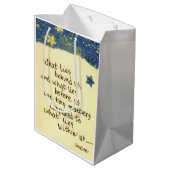 私たちの背後にある何…エマーソン引用文スケッチ ミディアムペーパーバッグ (裏面アングル)