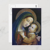 私たちの良き助言者の献身的な女性。 ポストカード (正面/裏面)