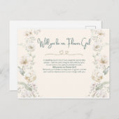 私たちの花の女の子になる – 提案 ポストカード (正面/裏面)