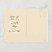 私たちの花嫁メイドの女のフローラ シーズンポストカード (裏面)