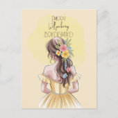 私たちの花嫁メイドの女のフローラ シーズンポストカード (正面)