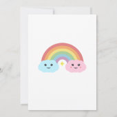 私たちの虹がジェンダーに明らかにされる彼または彼女 招待状 (裏面)