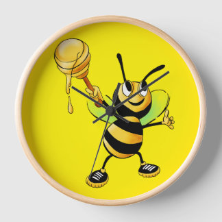 私たちの蜜蜂時計で甘い時間をお過ごしください! 🍯🐝 壁時計