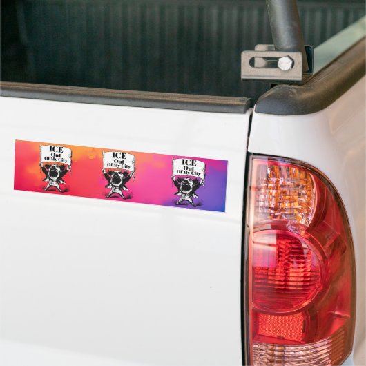 私たちの街からICEを追い出せ バンパーステッカー (トラック上)