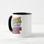 私たちの言葉考えに関するコーヒーマグ マグカップ (正面左)