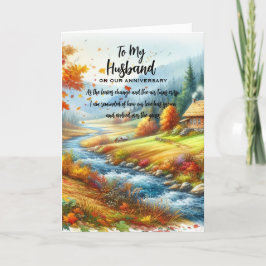 私たちの記念日に夫に サンキューカード