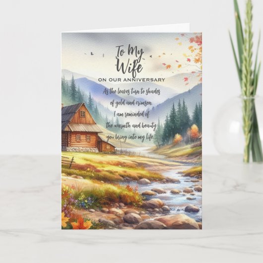 私たちの記念日に妻に サンキューカード (正面)