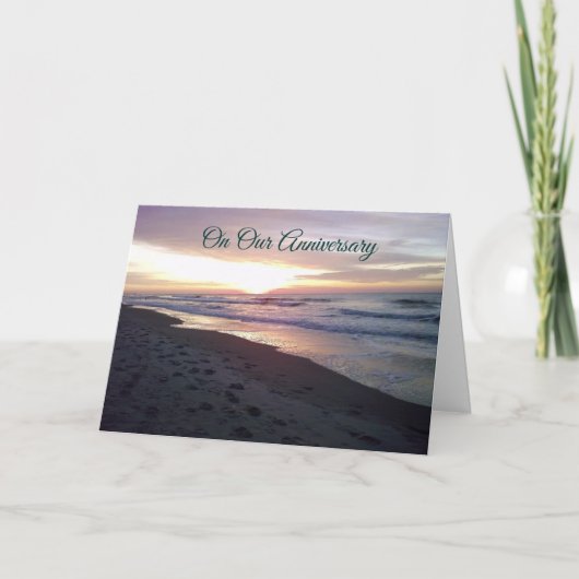 私たちの記念日愛「あなただけ」/ あなただけの夕焼け カード (正面)