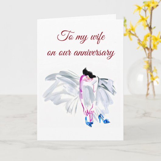 **私たちの記念日**あなたは私にとって世界です カード (黄色い花)