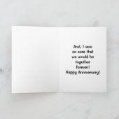 私たちの記念日 "新しい私たちは永遠に一緒にいる" カード (内部)