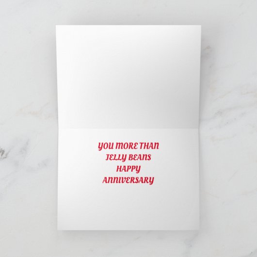 私たちの記念日"私はあなたを愛している"ゼリー豆よりも シーズンカード (内部)