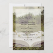 私たちの話は続く |ストーリーブックフォト結婚ズ 招待状 (正面)