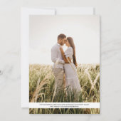 私たちの話は続く |ストーリーブックフォト結婚ズ 招待状 (裏面)