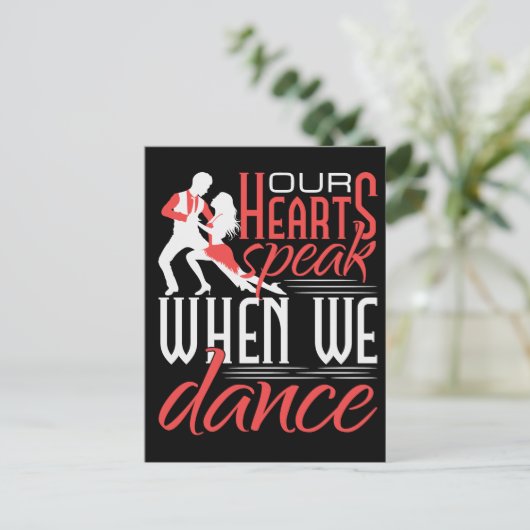 私たちの話ハートときにサルサを踊る ポストカード (スタンド正面)