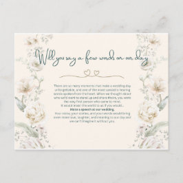 私たちの話日にお願いします – 提案 ポストカード