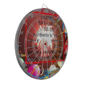 私たちの誕生日おめでとう アートプリント ダーツボード (正面左)