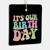 私たちの誕生日ツインズグルービーレトロ セラミックオーナメント (右)
