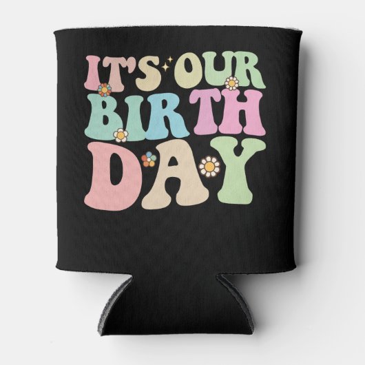 私たちの誕生日ツインズグルービーレトロ 缶クーラー (正面)