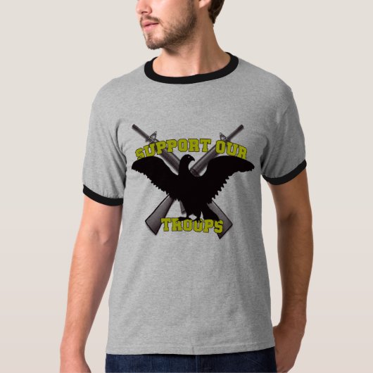 私たちの軍隊を支援する Tシャツ (正面)