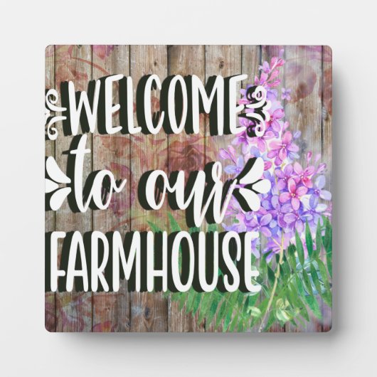 私たちの農家へようこそ フォトプラーク (正面)