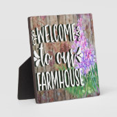 私たちの農家へようこそ フォトプラーク (正面)