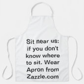 私たちの近くに座る エプロン (正面)