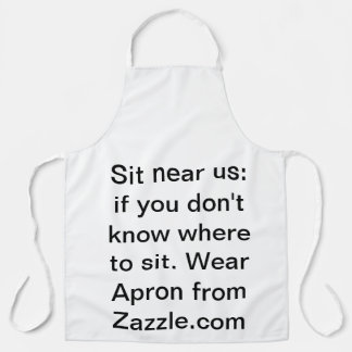 私たちの近くに座る エプロン