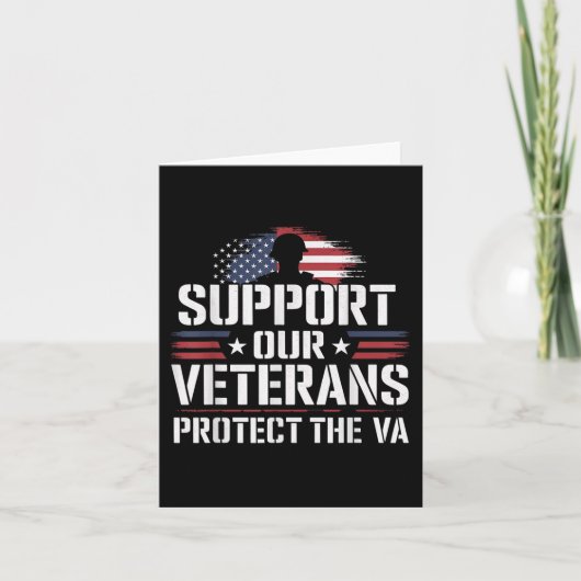 私たちの退役軍人をサポートし、Va抗議Mi カード (正面)