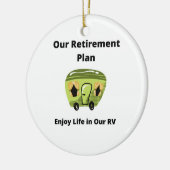 私たちの退職計画 セラミックオーナメント (左)